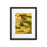 16th Century Japanese Birds & Flowers Framed Art Print