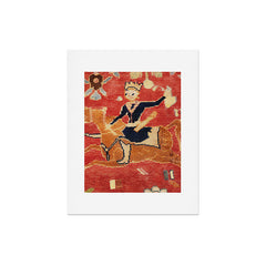 17th Century Isfahan Persian Animal Rug Print Art Print