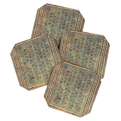 18th Century Indian Tree Textile Digital Art Painting Coaster