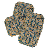 18th Century Spanish Textile Print Coaster