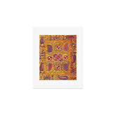 19th Century Uzbekistan Suzani with Gold Background Art Print
