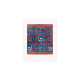 25 Peacocks Baluch Khorasan Persian Bag Face Print Art Print