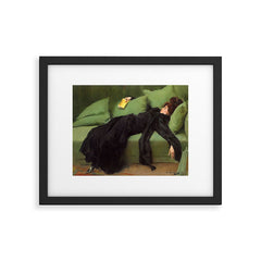 A Decadent Girl - Ramon Casas Framed Art Print