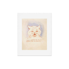 I Am Happy Because Every One Loves Me' Louis Wain Cat Art Print