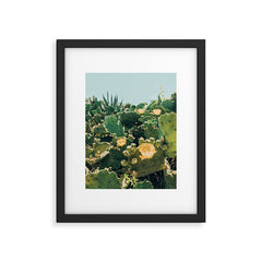 A Field of Prickly Pear Cactus Framed Art Print