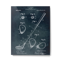1909 - Golf Club patent art Metal Print