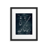 1909 - Golf Club patent art Framed Art Print