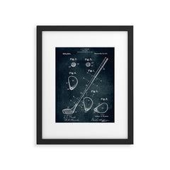 1909 - Golf Club patent art Framed Art Print