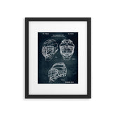 1995 - Goaldtender's mask for ice hockey Framed Art Print