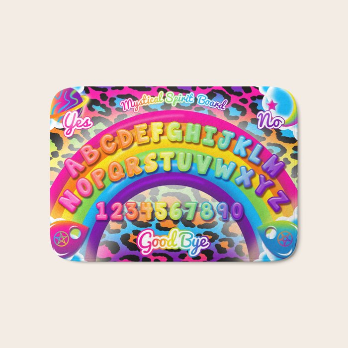 1997 Neon Rainbow Spirit Board Bath Mat
