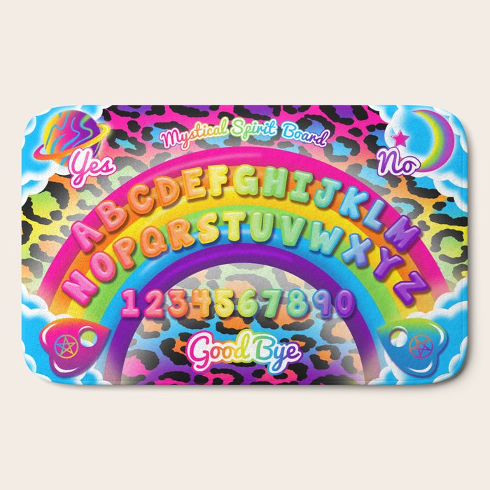 1997 Neon Rainbow Spirit Board Bath Mat
