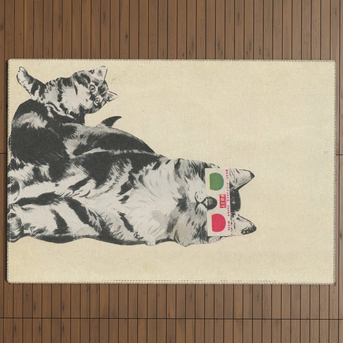 3D Glasses Outdoor Rug