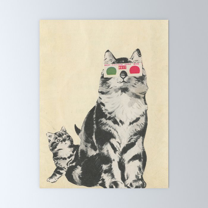 3D Glasses Mini Art Print