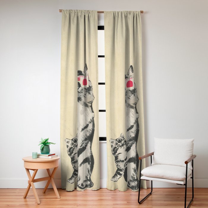 3D Glasses Window Curtain