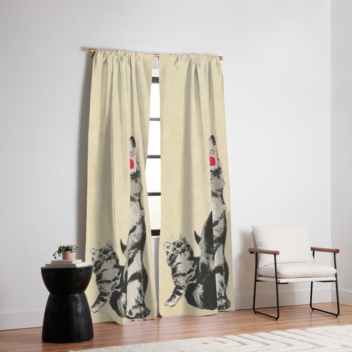 3D Glasses Window Curtain