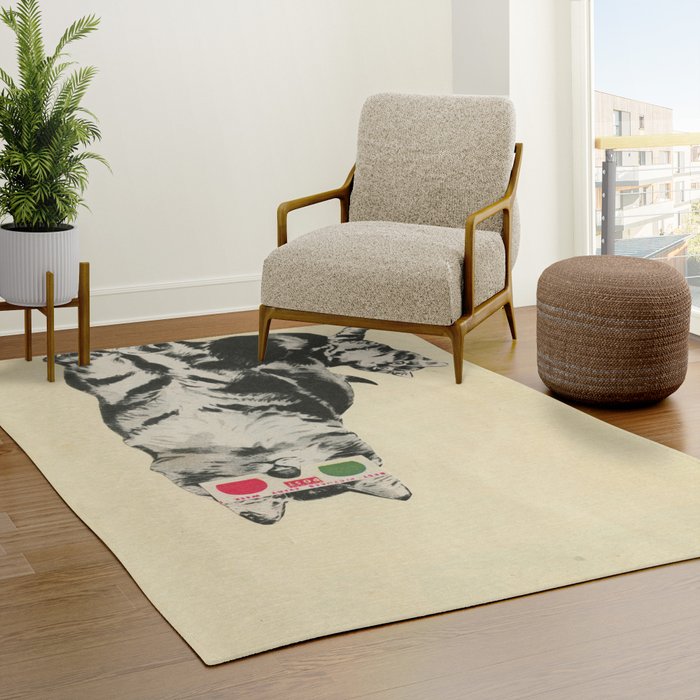 3D Glasses Rug