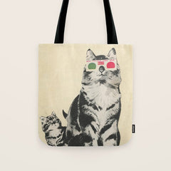 3D Glasses Tote Bag