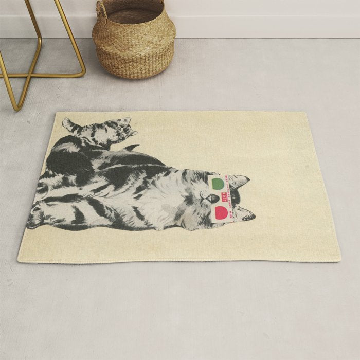 3D Glasses Rug