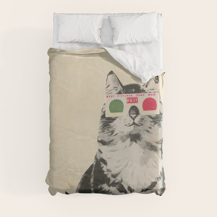 3D Glasses Duvet Cover