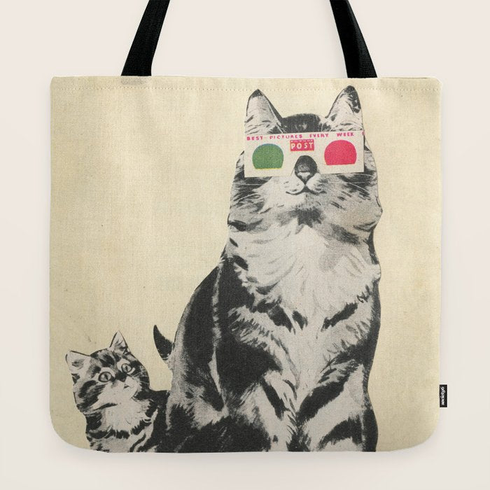 3D Glasses Tote Bag