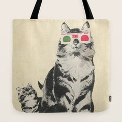 3D Glasses Tote Bag