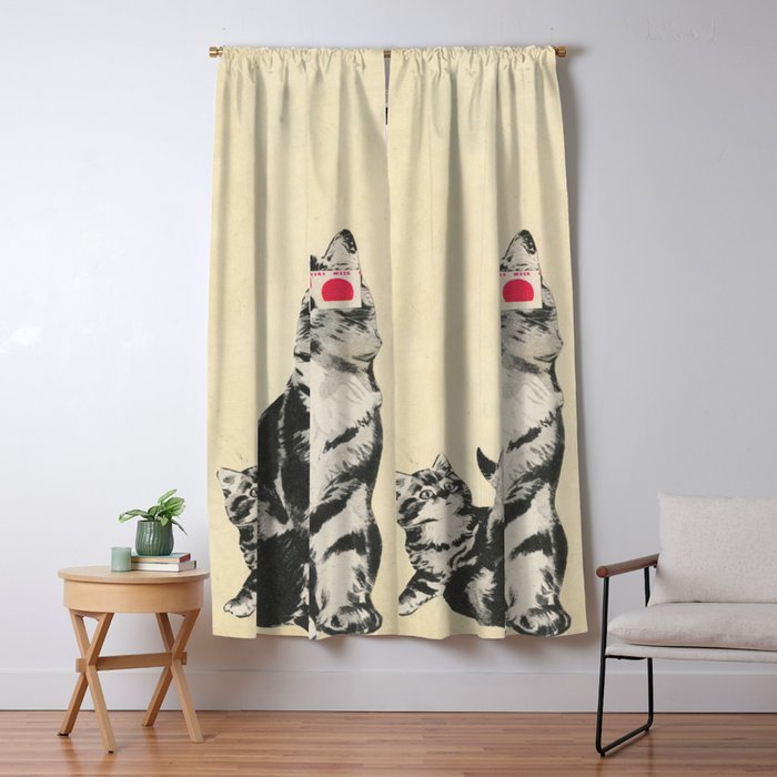 3D Glasses Window Curtain