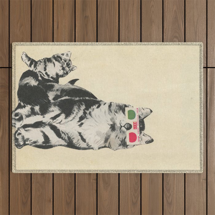 3D Glasses Outdoor Rug