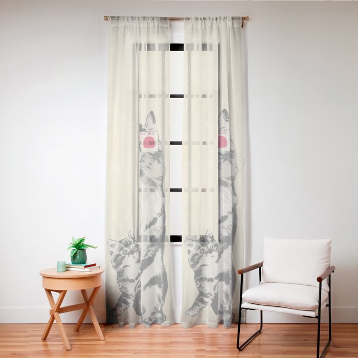 3D Glasses Window Curtain