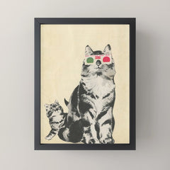3D Glasses Mini Art Print