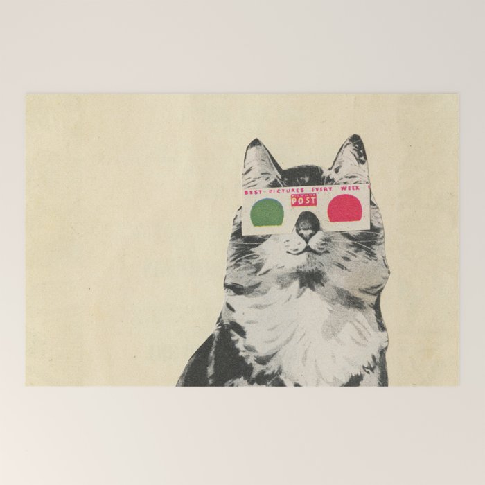 3D Glasses Welcome Mat