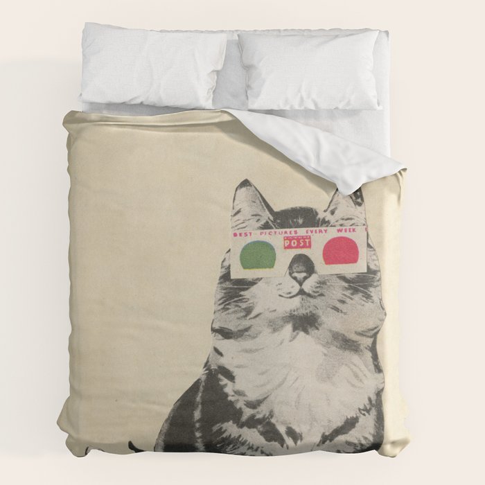 3D Glasses Duvet Cover