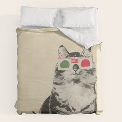 3D Glasses Duvet Cover