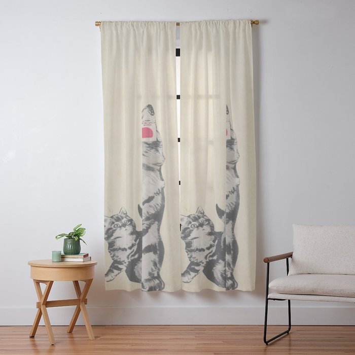 3D Glasses Window Curtain