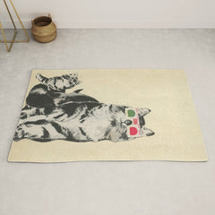 3D Glasses Rug