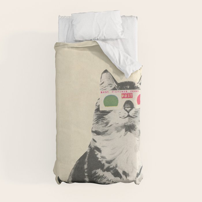 3D Glasses Duvet Cover