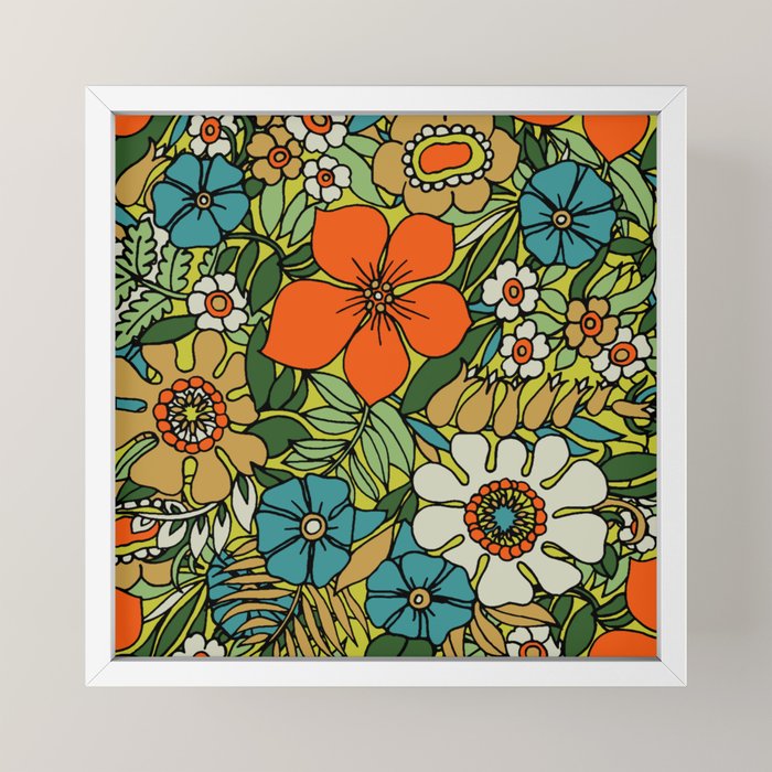 70s Plate Mini Art Print