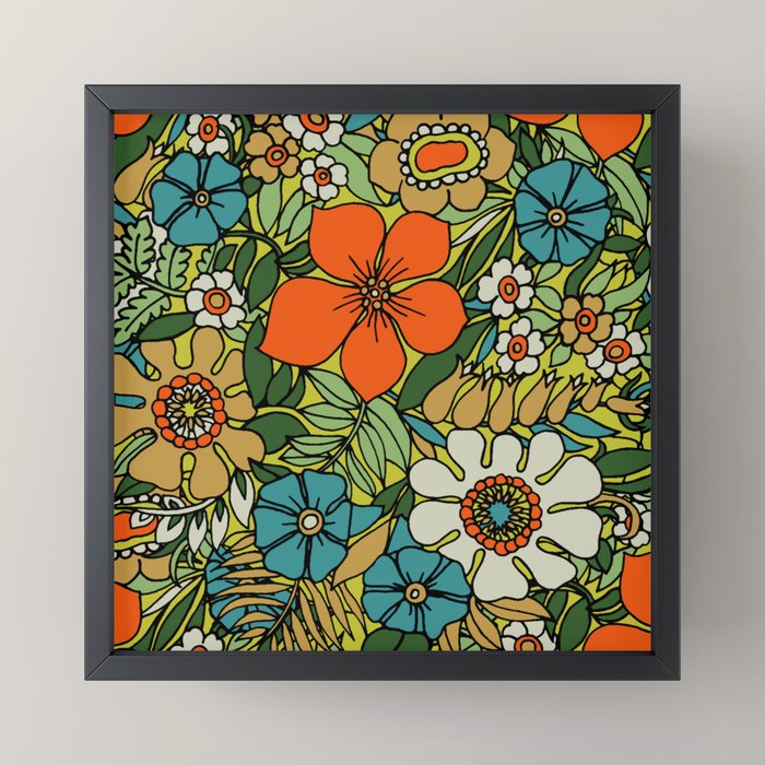 70s Plate Mini Art Print