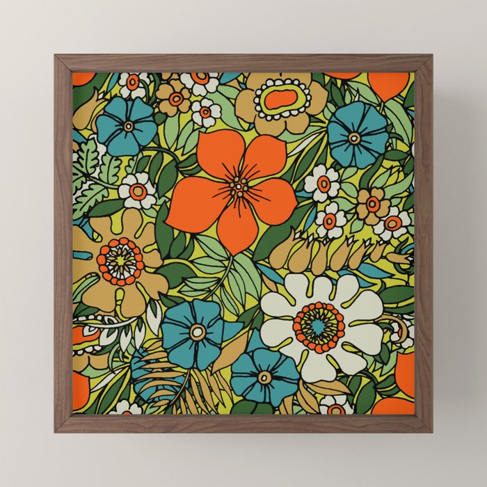 70s Plate Mini Art Print
