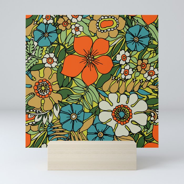 70s Plate Mini Art Print