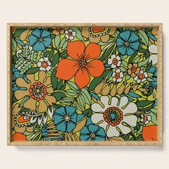 70s Plate Serving Tray