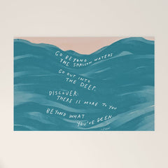 "Go Beyond The Shallow Waters.." Welcome Mat