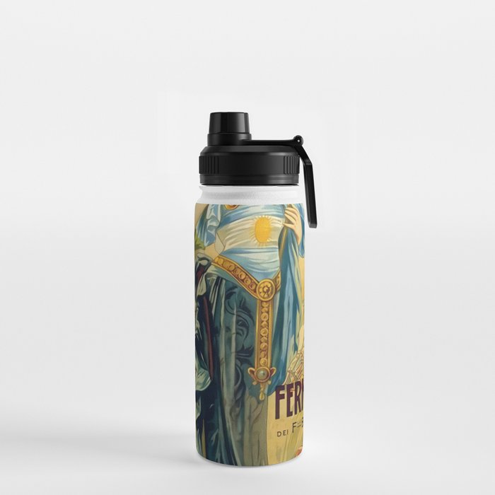 1910 Fernet Branca Liqueur Aperitif Advertisement Water Bottle
