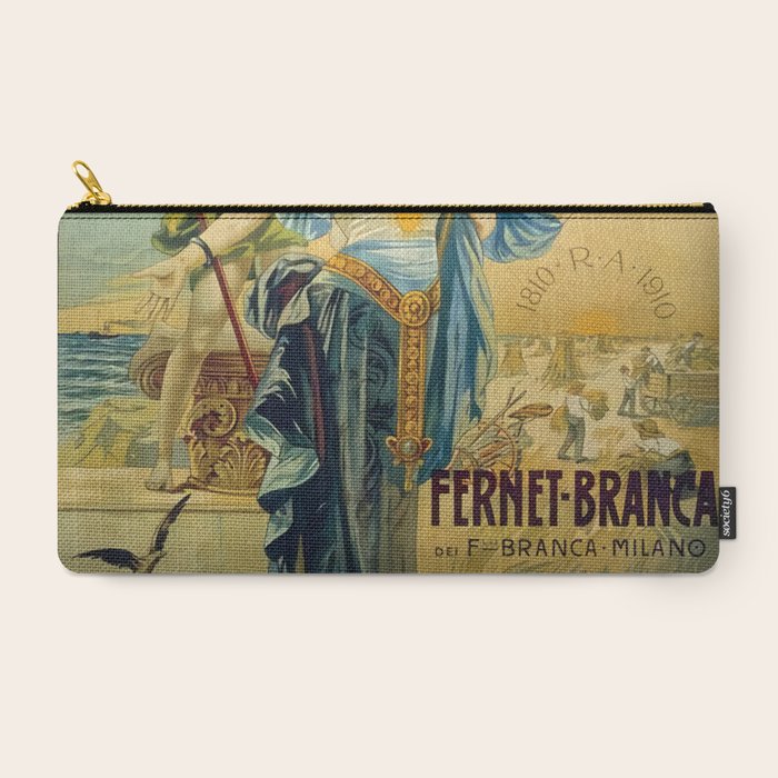 1910 Fernet Branca Liqueur Aperitif Advertisement Carry All Pouch