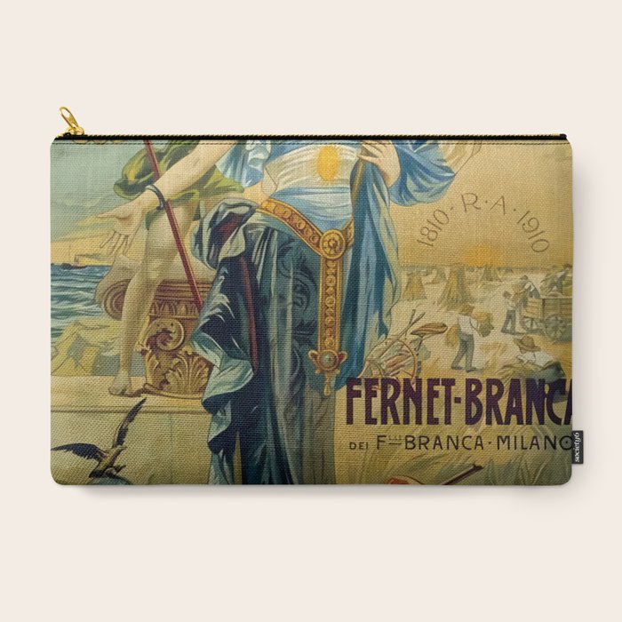1910 Fernet Branca Liqueur Aperitif Advertisement Carry All Pouch