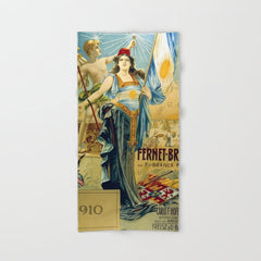 1910 Fernet Branca Liqueur Aperitif Advertisement Bath Towel