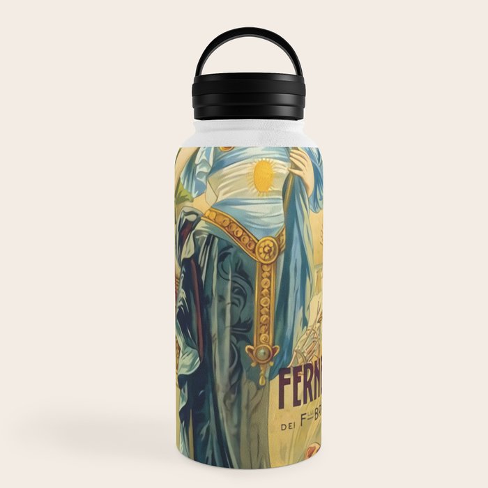 1910 Fernet Branca Liqueur Aperitif Advertisement Water Bottle