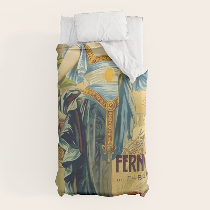 1910 Fernet Branca Liqueur Aperitif Advertisement Duvet Cover