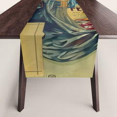 1910 Fernet Branca Liqueur Aperitif Advertisement Table Runner