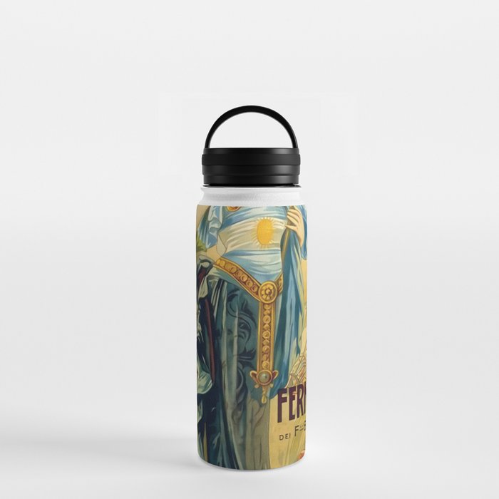 1910 Fernet Branca Liqueur Aperitif Advertisement Water Bottle