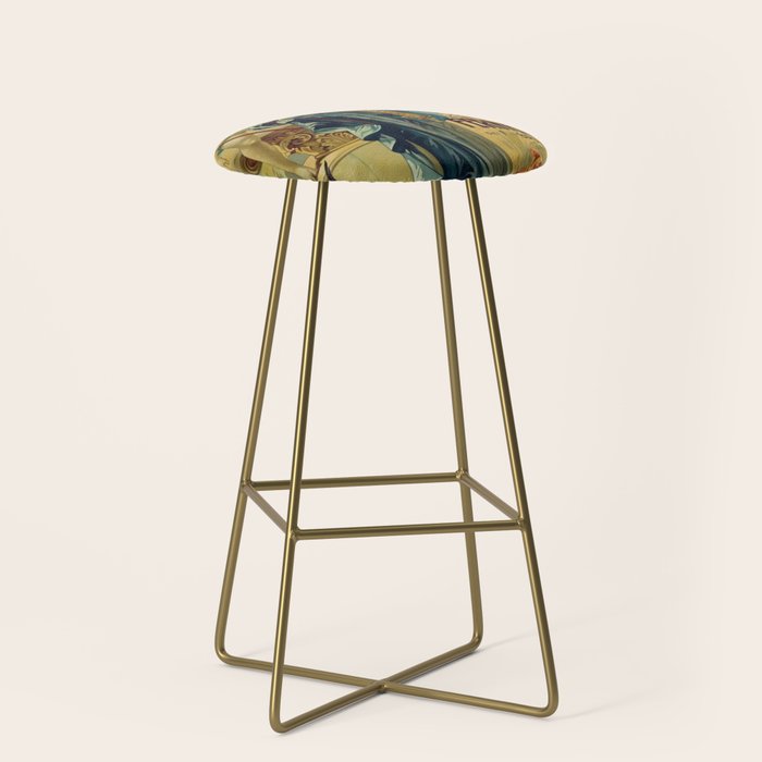 1910 Fernet Branca Liqueur Aperitif Advertisement Stool